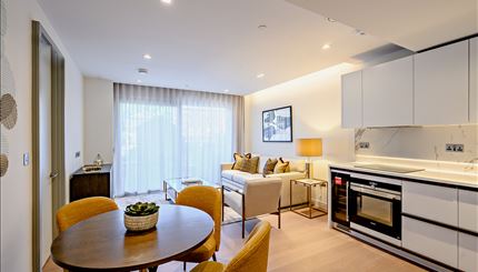 Typical open-plan living area 
