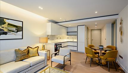 Typical open-plan living area 