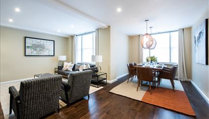Open-plan living area 